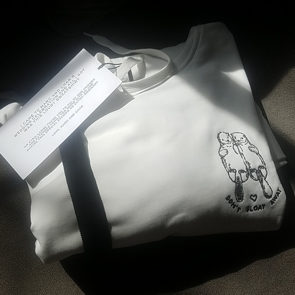 Marc Jacobs wedding  sweat shirt!